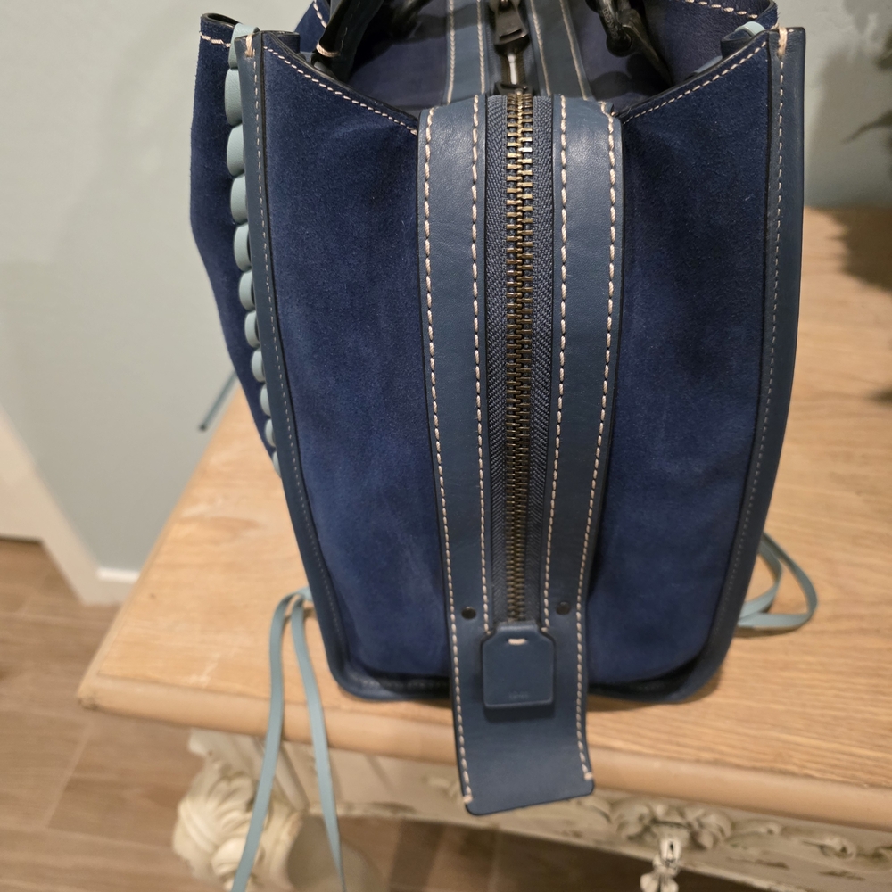 1941 COACH ROGUE 36 BLUE SUEDE CUSTOM WITH WHIPSTICH AND RIVETS, VGC - Picture 6 of 14